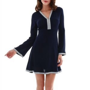 COCO & TASHI Bell Sleeve Boho Dress | Size S